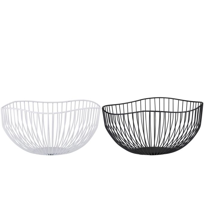 Καλάθι Φρούτων Μέταλλο Φ26x12.5cm Σε 2 Χρώματα ALPINA