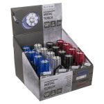 Φακός Με 9 LED Μπαταρίας Μέταλλο 8.5cm Σε 4 Χρώματα