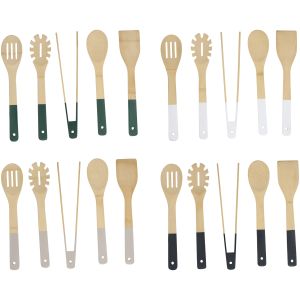 Σετ Μαγειρικών Σκευών Μπαμπού 5Τμχ Σε 4 Χρώματα ALPINA