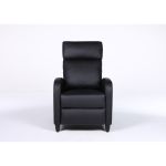 Πολυθρόνα Ανακλινόμενη ArteLibre ATRIA Μαύρο PU 67.5x90x104cm