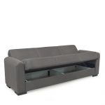 Καναπές Κρεβάτι Τριθέσιος ArteLibre HOMER Γκρι 226x78x78cm