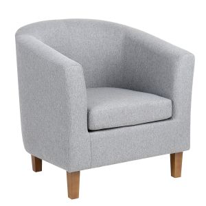 Πολυθρόνα ArteLibre FIORELLA Γκρι Ύφασμα 73x69x75cm