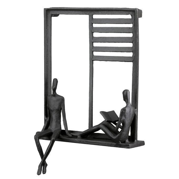 Ανάγλυφο τοίχου Ορθογώνιο Μεταλλικό Σκούρο Καφέ 17X9X25Cm 17X9X25Cm