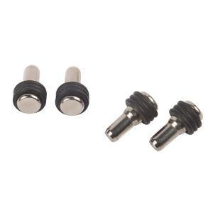 Στήριγμα Συρταριού Φ5mm Μαύρο Μέταλλο/Λάστιχο Για Γυαλί