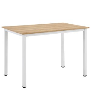 Τραπέζι Τραπεζαρίας ArteLibre VERDELL Sonoma/Λευκό Μέταλλο/Μοριοσανίδα 110x70x76cm