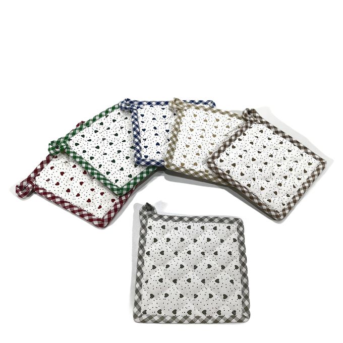 Πιάστρα 17x17cm Με Καρδιές Σε 6 Σχέδια