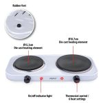 Ηλεκτρική Εστία 2 Ζωνών 2500W ALPINA