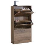 Παπουτσοθήκη ArteLibre BRANTLEY WALNUT Μοριοσανίδα 60x24x116cm