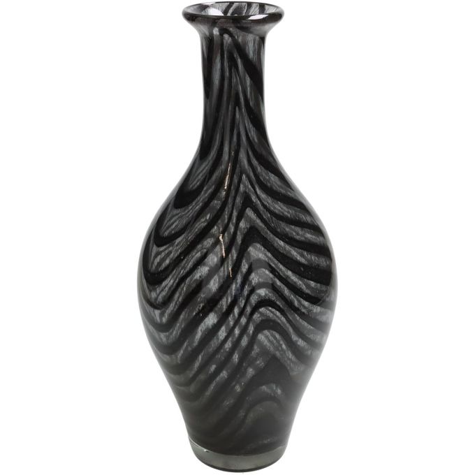 Βάζο ArteLibre Μαύρο Γυαλί 14x14x32.5cm