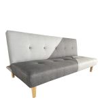 Καναπές Κρεβάτι Τριθέσιος ArteLibre NERISSA Αποχρώσεις Γκρι Ύφασμα 178x87x78cm