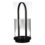 Φανάρι ArteLibre Μαύρο Μέταλλο/Γυαλί 15.5x16x36cm
