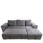 Καναπές Κρεβάτι Γωνιακός ArteLibre PREMIERE Δεξιά Γωνία Γκρι Ύφασμα 271x163x80cm