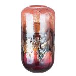 Γυάλινο Βάζο 'Apart' Πορτοκαλί/Ροζ 35x20cm