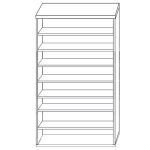 Παπουτσοθήκη ArteLibre OLIVIA Φυσικό Μοριοσανίδα/Μελαμίνη 60x32x180cm