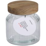 Βάζο Αποθήκευσης 700ml με Καπάκι Ξύλινο ALPINA