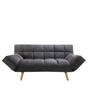 Καναπές Κρεβάτι Τριθέσιος ArteLibre ELVINA Γκρι Ύφασμα 182x82x88cm