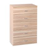 Συρταριέρα ArteLibre AURORA Φυσικό Μοριοσανίδα/Μελαμίνη 60x40x108cm