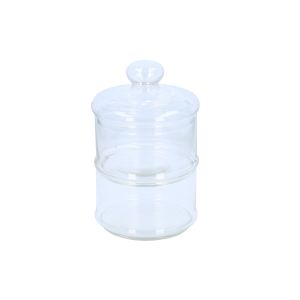 Γυάλινο Βάζο Αποθήκευσης 2 Επιπέδων 16x28cm ALPINA