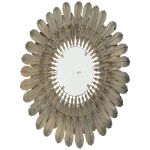 Καθρέπτης ArteLibre Φτερά Χρυσό Μέταλλο 68.5x4.5x68.5cm