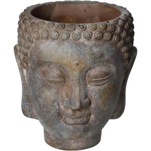 Κασπώ ArteLibre Βούδας Καφέ Τσιμέντο 15x13.5x16.5cm