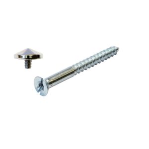 Ξυλόβιδα 45x40 Με Ορείχαλκος Διακοσμ. Καπάκι 20 4Τμχ