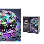 2000 LED Εσωτ. & Εξωτ. Χώρου Με 8 Προγράμματα Και Μετασχηματιστή Ψυχρό Λευκό Φως Πράσινο Καλώδιο Μη Επεκτεινόμενο IP44 3