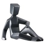 Φιγούρα 'Patras' Κεραμικό Σκούρο Γκρι 12x21x16cm