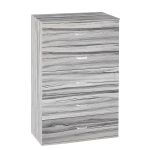 Συρταριέρα ArteLibre AURORA Γκρι Μοριοσανίδα/Μελαμίνη 60x40x108cm