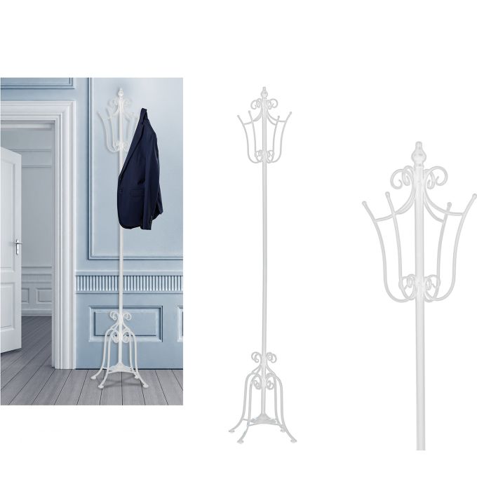 Κρεμάστρα Λευκή Μέταλλο Φ28xH180cm