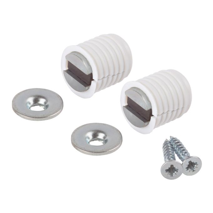 Πιαστράκι Μαγνητικό Βιδωτό 3kg Λευκό Πλαστικό