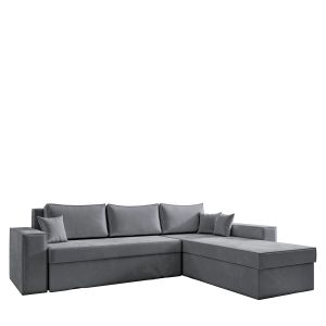Καναπές Γωνιακός ArteLibre Αναστρέψιμος CAHABON Γκρι 250x210x79cm