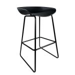 Σκαμπό Bar ArteLibre VICTORY Μαύρο PP/Μέταλλο 43x42x85cm