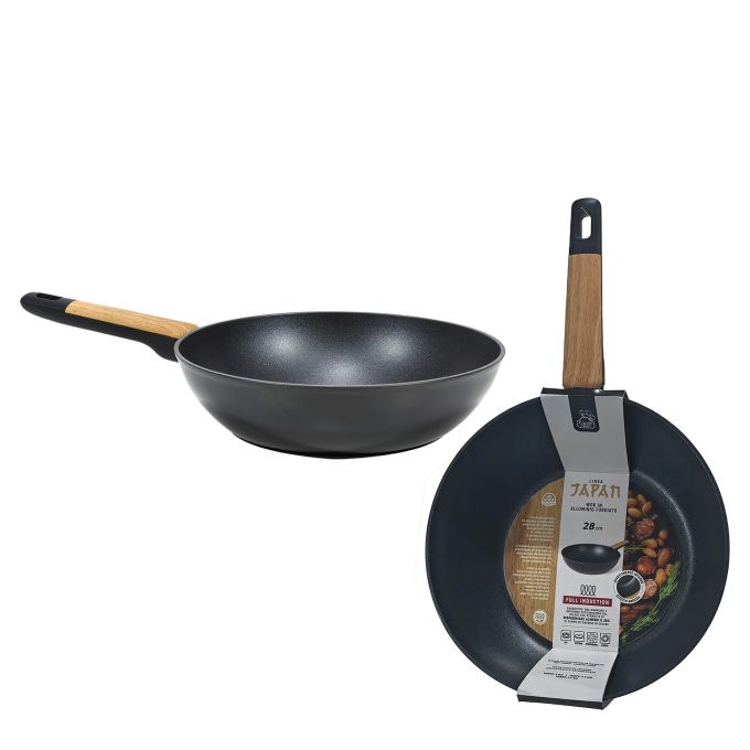 Τηγάνι Wok Αλουμινίου Ιαπωνικό Full Induction Φ28cm