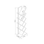 Βιβλιοθήκη ArteLibre AZIZI Δρυς Μοριοσανίδα 35x19.5x130cm