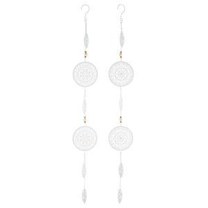 Διακοσμητικό Κρεμαστό ArteLibre Λευκό Μέταλλο 13x100cm Σε 2 Σχέδια