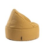 Πουφ Πολυθρόνα ArteLibre LINDE Κίτρινο Ύφασμα 70x75cm