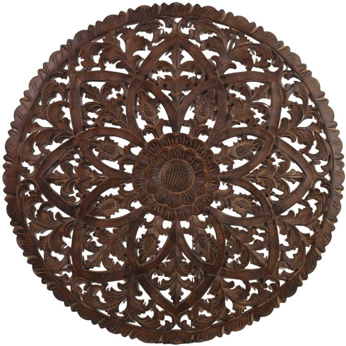 Διακοσμητικό Τοίχου ArteLibre Καφέ MDF 90x2x90cm