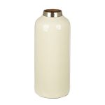 Βάζο "Roro" Μέταλλο Cream Πράσινο PU 2 Pcs. Assorted H. 20 cm D. 85 cm