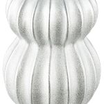 Βάζο Κεραμικό Ασημί χρώμα D10X16Cm D10X16Cm