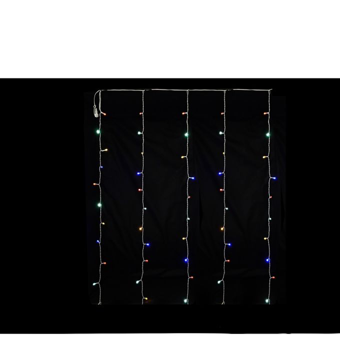 Χριστουγεννιάτικη Κουρτίνα Με 120 LED Πολύχρωμο 1x3m