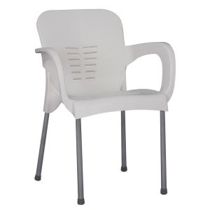 Καρέκλα Κήπου ArteLibre Eco Λευκό Ανακυκλωμένο PP 60x50x80cm