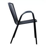 Πολυθρόνα Κήπου ArteLibre ANUKE Μαύρο Μέταλλο 54x62x89cm