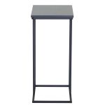 Βοηθητικό Τραπεζάκι ArteLibre TRENTON Μαύρο Μάρμαρο Μοριοσανίδα/Μέταλλο 40x30x66cm