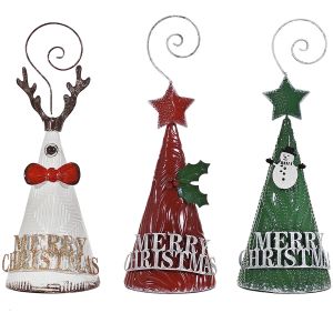 Χριστουγεννιάτικη Διακόσμηση Καπέλο 39.5cm Σε 3 Σχέδια