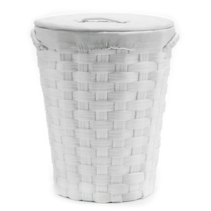 Καλάθι Απλύτων Λευκό Φ40x49cm