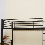 Κουκέτα ArteLibre NICKY Μαύρο Μέταλλο 210x97.5x151cm (Στρώμα 90x200cm)