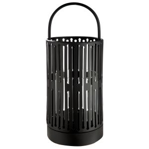 Φανάρι Κυλινδρικό Μεταλλικό Μαύρο D15X39Cm D15X39Cm