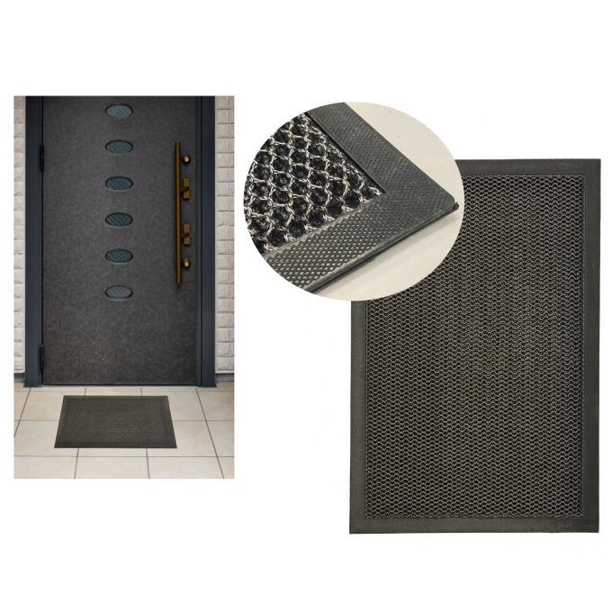 Πατάκι Εισόδου Μαύρο 45x75cm