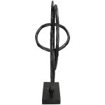 Διακοσμητικό ArteLibre Γλυπτό Μαύρο Αλουμίνιο 29X17X40cm