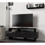 Έπιπλο Τηλεόρασης ArteLibre Sarakino Μαύρο 120x30x44cm